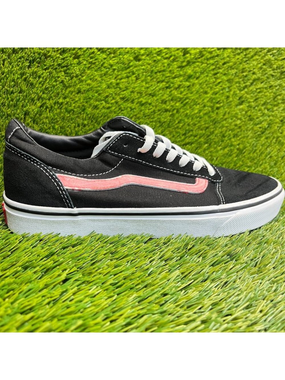 Vans Old Skool Mens Size 8.5 Black White Athletic Skateboard Shoes Sneakers